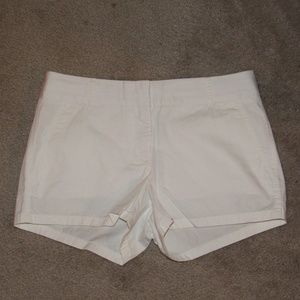 J Crew White Chino Shorts